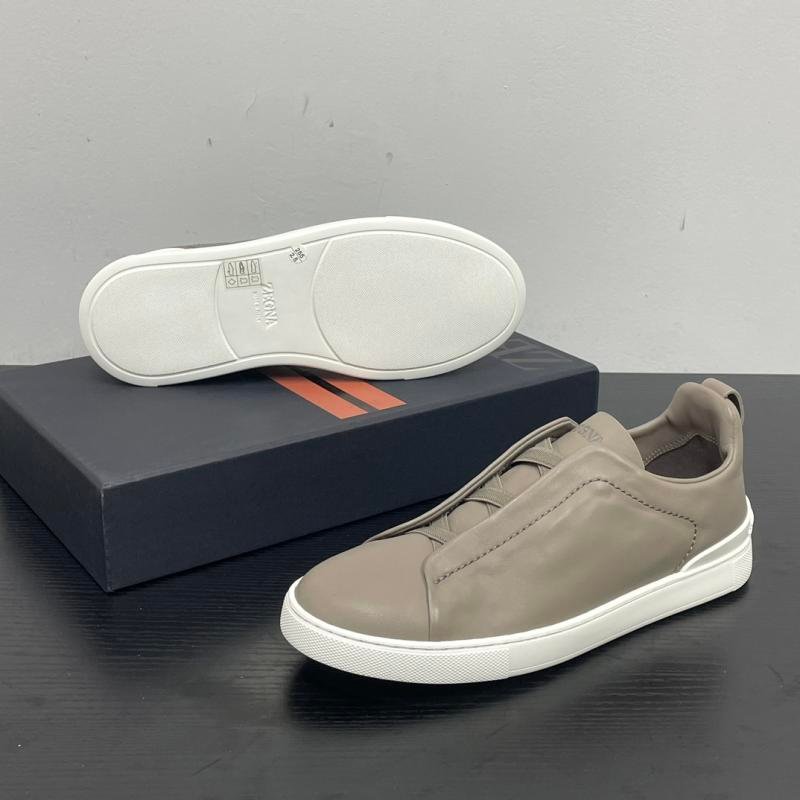 Zegna SECONDSKIN Triple Stitch™ low-top sneakers 8 Image 9: Top view of the shoe, showcasing the Premium New Zealand Calfskin upper