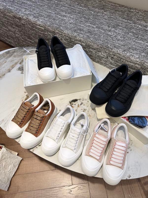 Alexander McQueen 2025 new thick-soled woven casual shoes