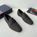 Ermenegildo Zegna Moccasins MOCASSIN in grained cowhide/calf nubuck