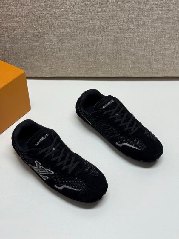 LV Louis Vuitton Rally sneakers men's cowhide mesh casual shoes