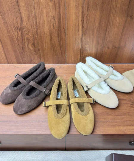 ALAIA's FallWinter runway-inspired flat-soled lambswool Mary Janes offer a sweet, fairy-like feel (3)
