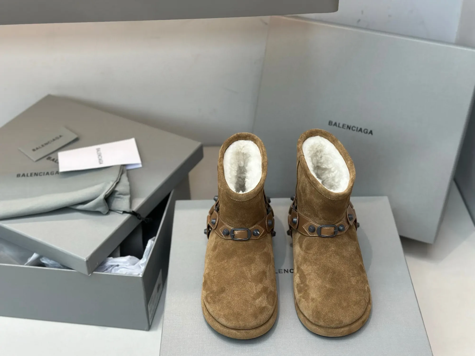 BALENCIAGA* Fall/Winter New Wool Ankle Boots 12 BALENCIAGA FallWinter New Wool Ankle Boots (11)
