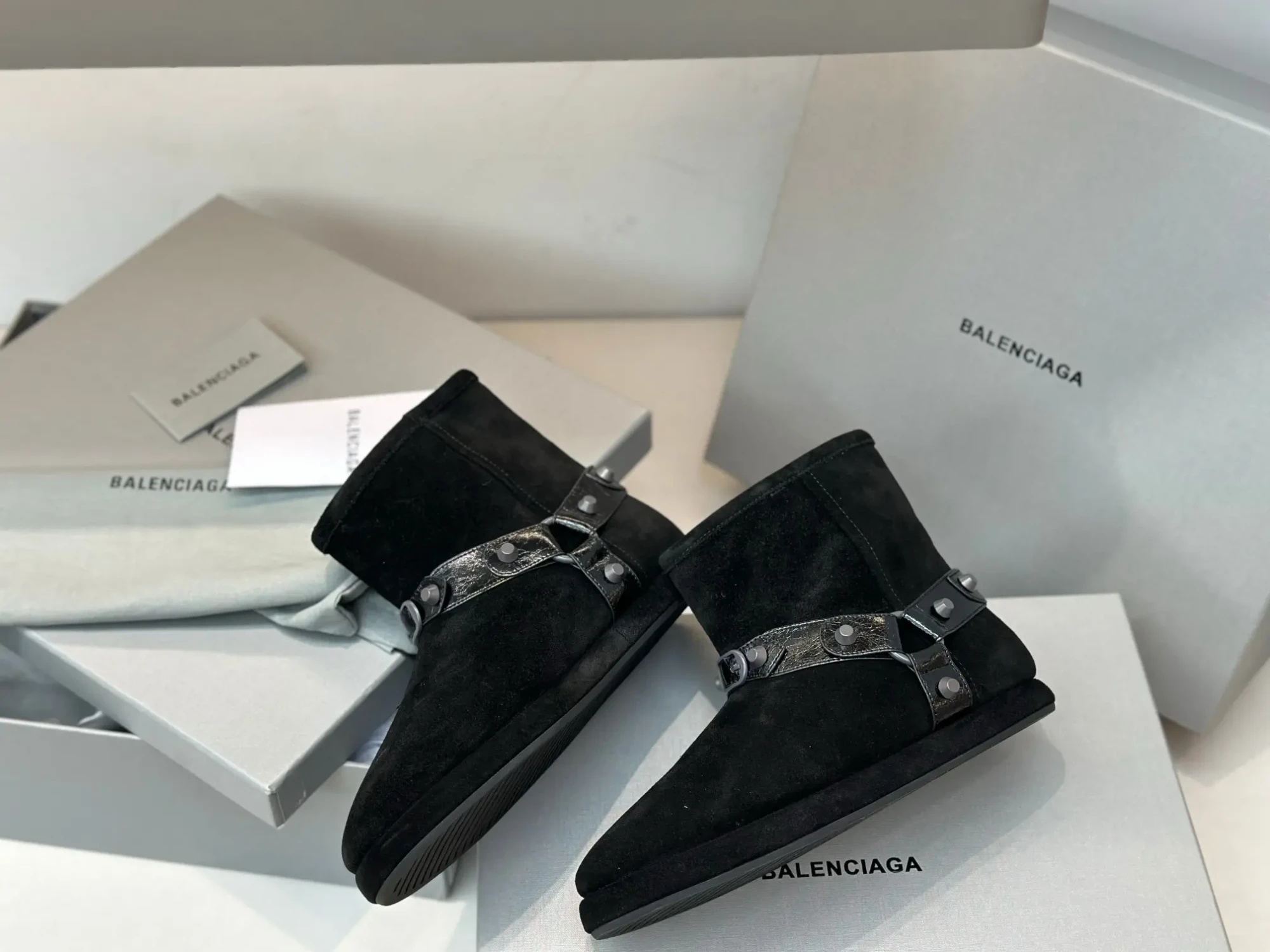 BALENCIAGA* Fall/Winter New Wool Ankle Boots 7 BALENCIAGA FallWinter New Wool Ankle Boots (6)