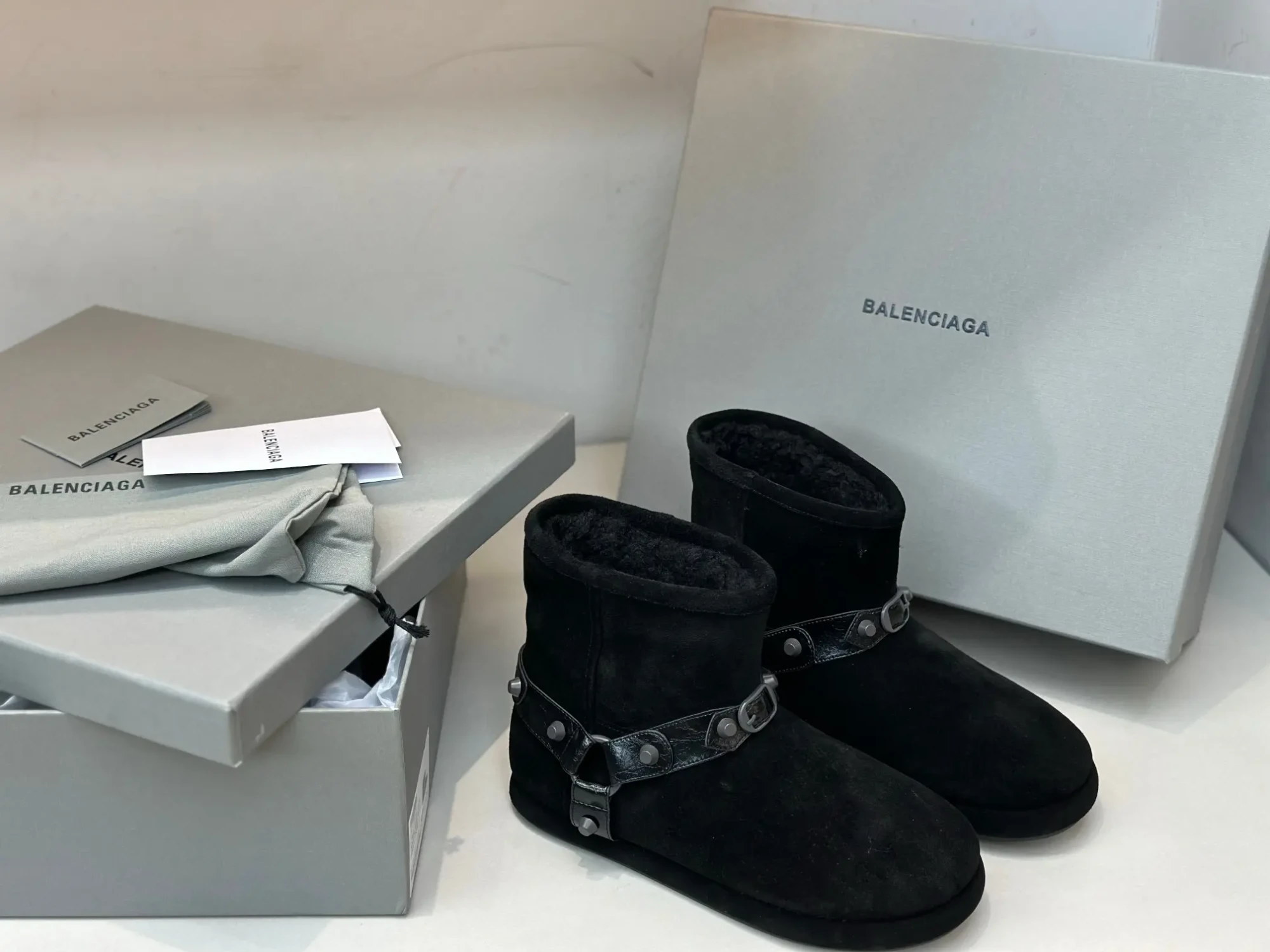 BALENCIAGA* Fall/Winter New Wool Ankle Boots 8 BALENCIAGA FallWinter New Wool Ankle Boots (7)