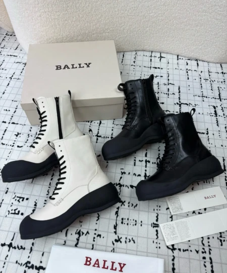 BALLY's new autumnwinter lace-up ankle boots with side zippers (4)