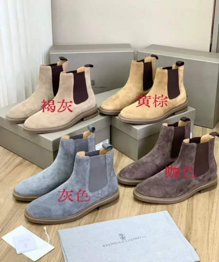 Luxe Shoes _ High Quality 1:1 Lux Shoes 17 Brunello Cucinelli's new autumnwinter men's ankle boots (1)