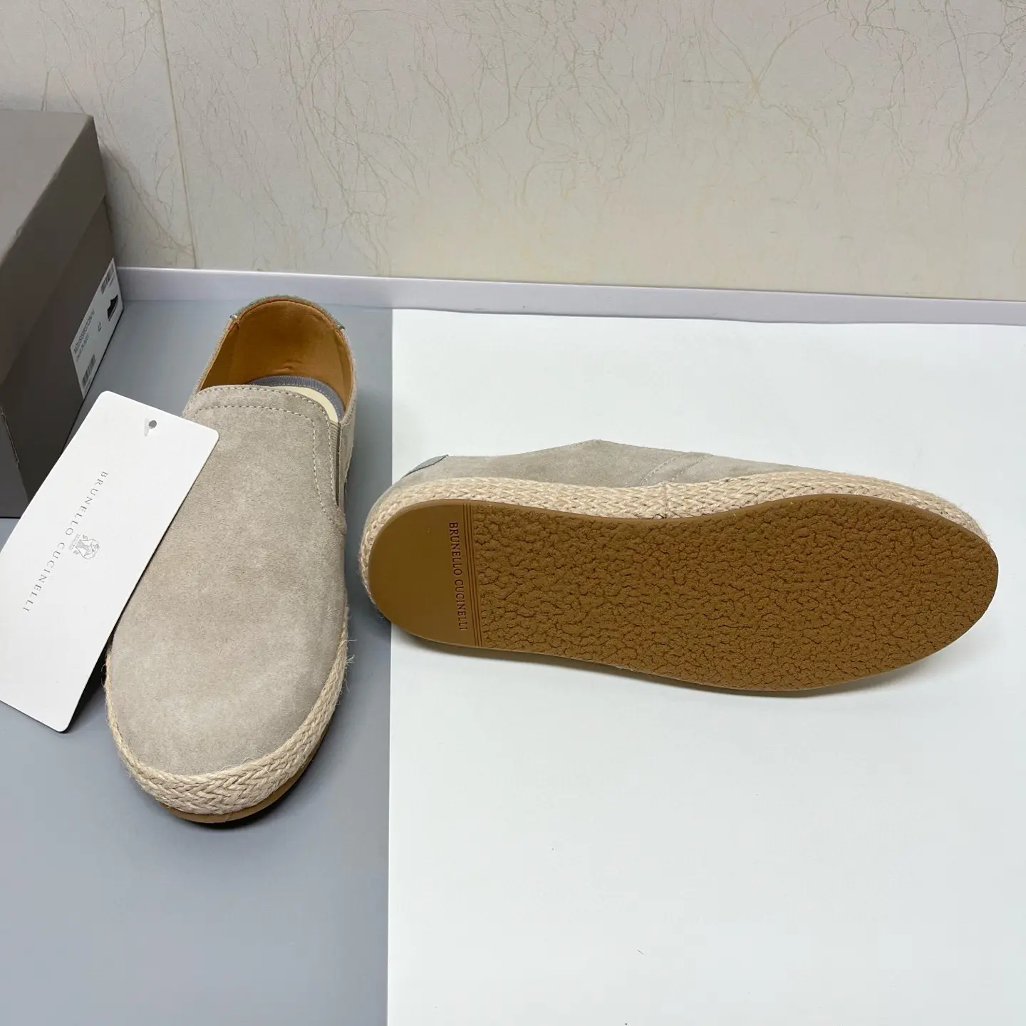 Brunello Cucinelli slip-on elk suede casual sneakers 10 Brunello Cucinelli slip-on elk suede casual sneakers (10)