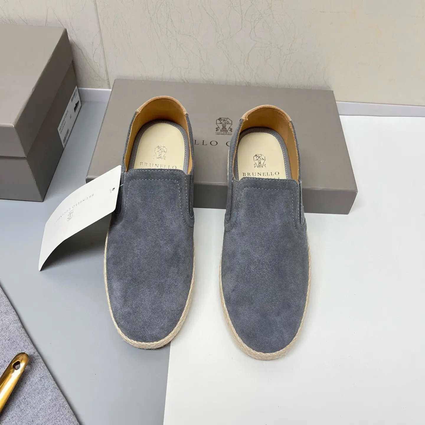 Brunello Cucinelli slip-on elk suede casual sneakers 11 Brunello Cucinelli slip-on elk suede casual sneakers (11)