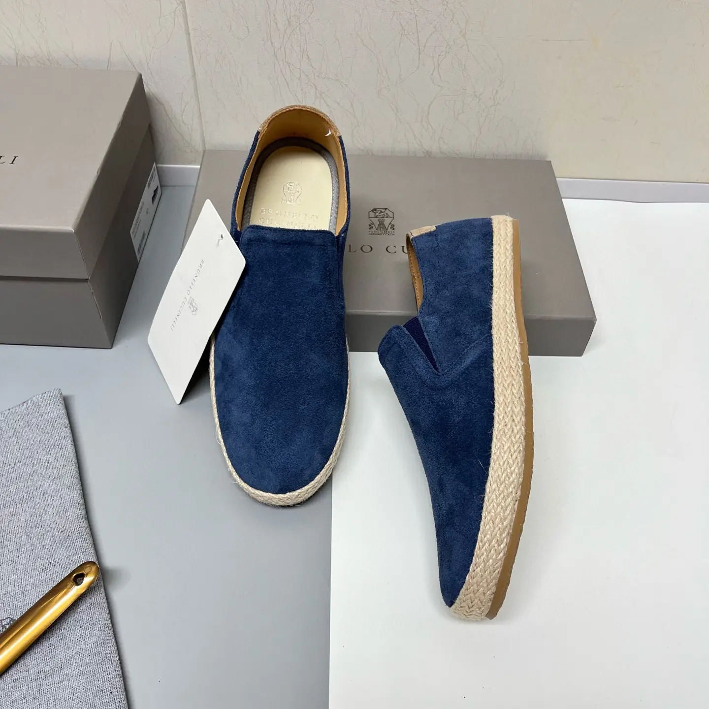 Brunello Cucinelli slip-on elk suede casual sneakers 20 Brunello Cucinelli slip-on elk suede casual sneakers (20)