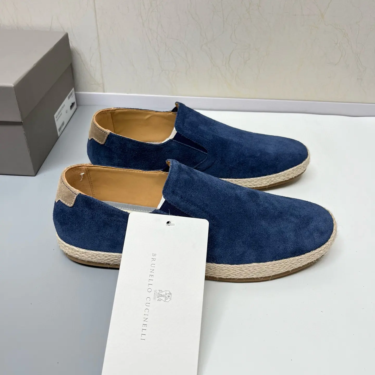 Brunello Cucinelli slip-on elk suede casual sneakers 23 Brunello Cucinelli slip-on elk suede casual sneakers (23)