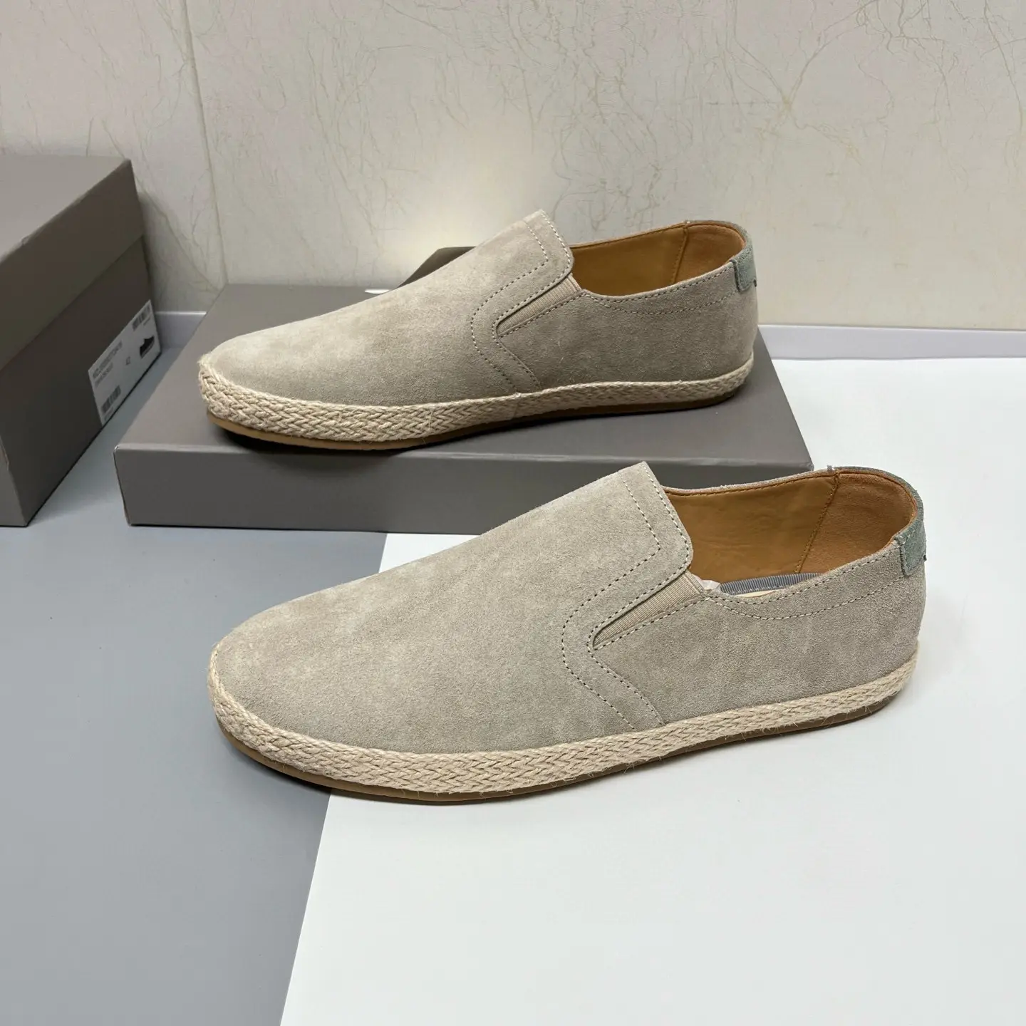 Brunello Cucinelli slip-on elk suede casual sneakers 3 Brunello Cucinelli slip-on elk suede casual sneakers (3)