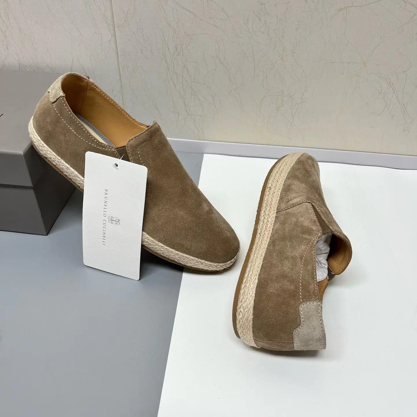 Brunello Cucinelli slip-on elk suede casual sneakers 32 Brunello Cucinelli slip-on elk suede casual sneakers (32)