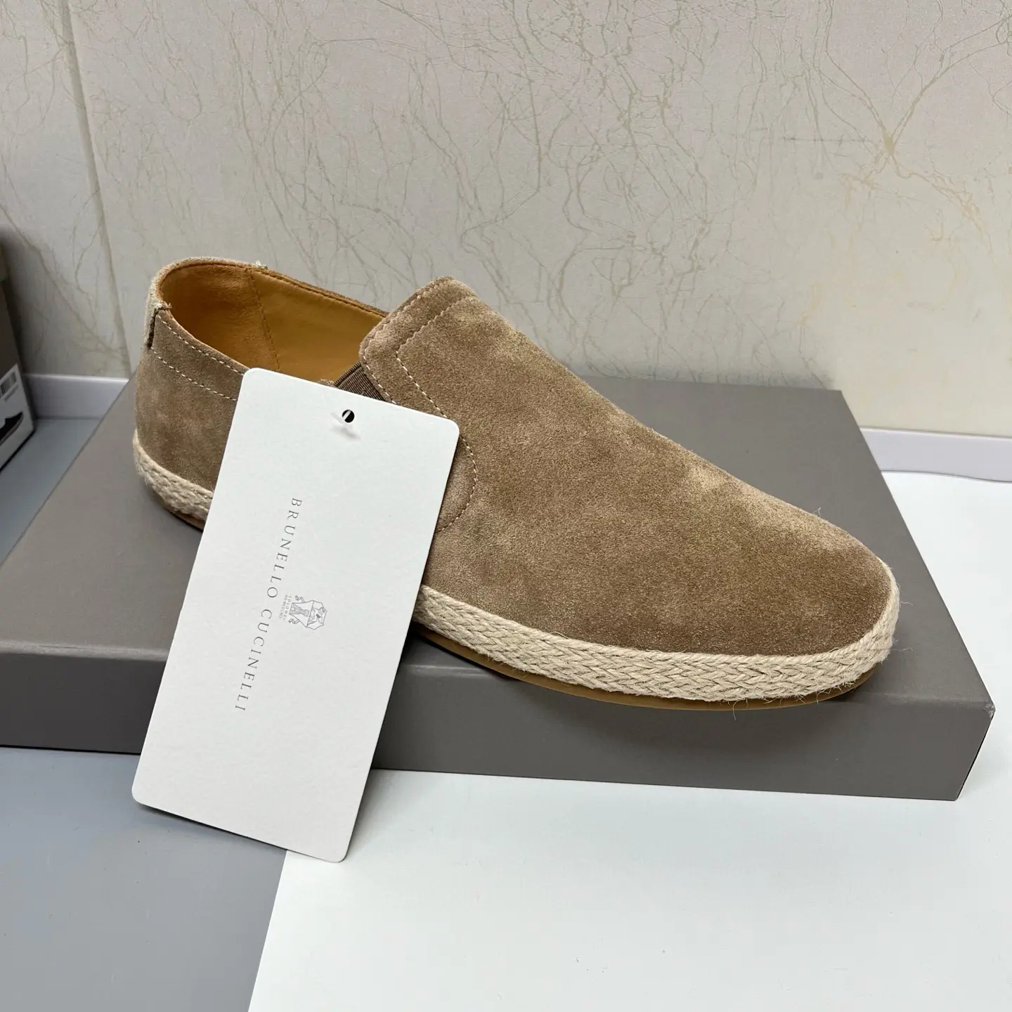 Brunello Cucinelli slip-on elk suede casual sneakers 33 Brunello Cucinelli slip-on elk suede casual sneakers (33)