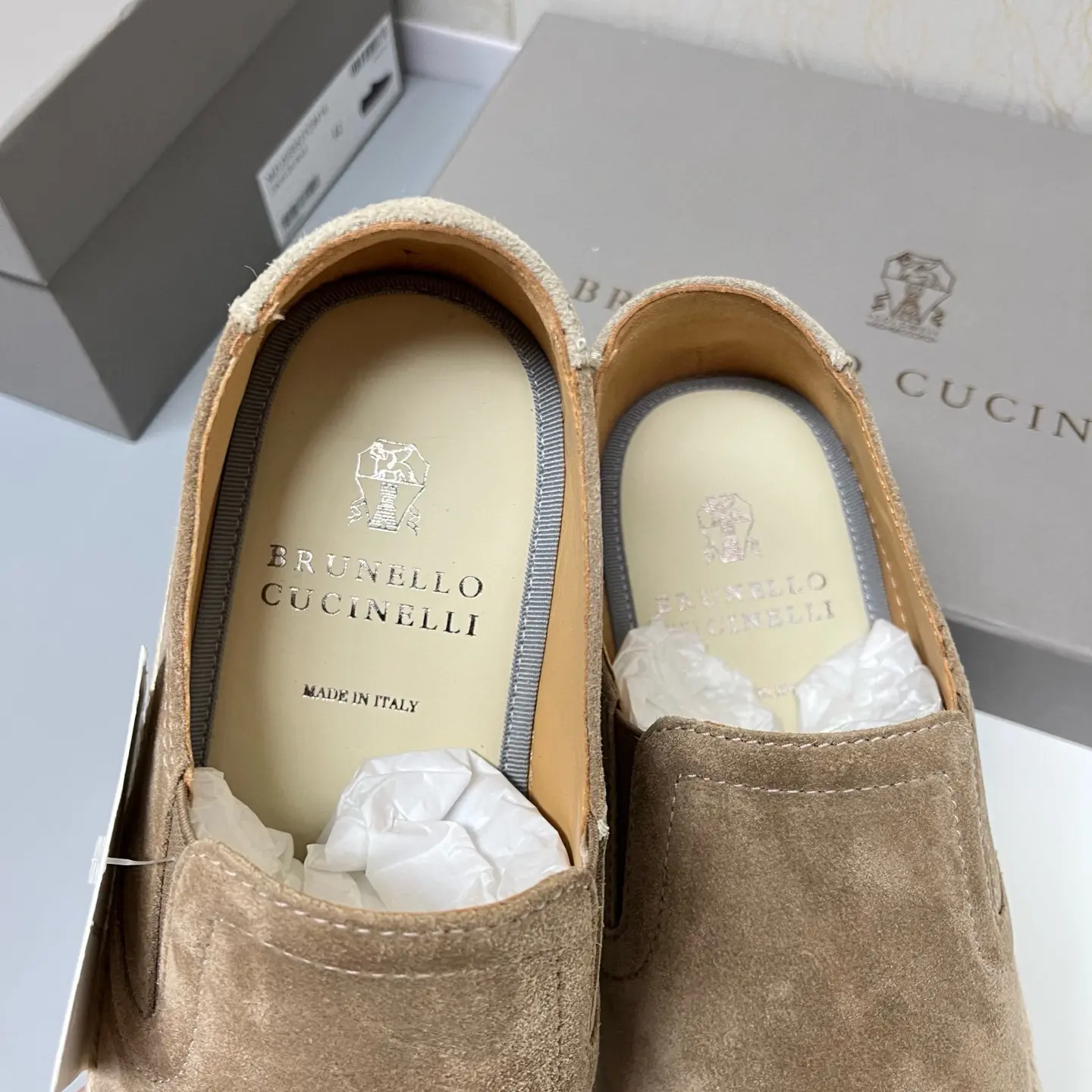 Brunello Cucinelli slip-on elk suede casual sneakers 36 Brunello Cucinelli slip-on elk suede casual sneakers (36)