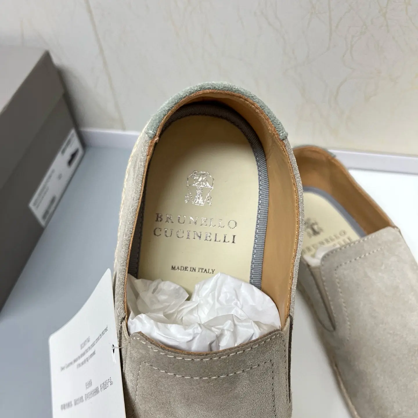 Brunello Cucinelli slip-on elk suede casual sneakers 9 Brunello Cucinelli slip-on elk suede casual sneakers (9)