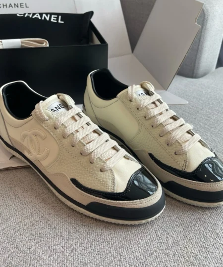 Chanel Dexter shoes in the black and white panda colorway (3)