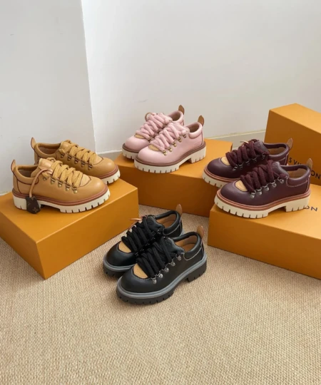 Luxe Shoes _ High Quality 1:1 Lux Shoes 12 New LVLouis Vuitton REMIX Big Toe Lace-Up Platform Loafers (1)