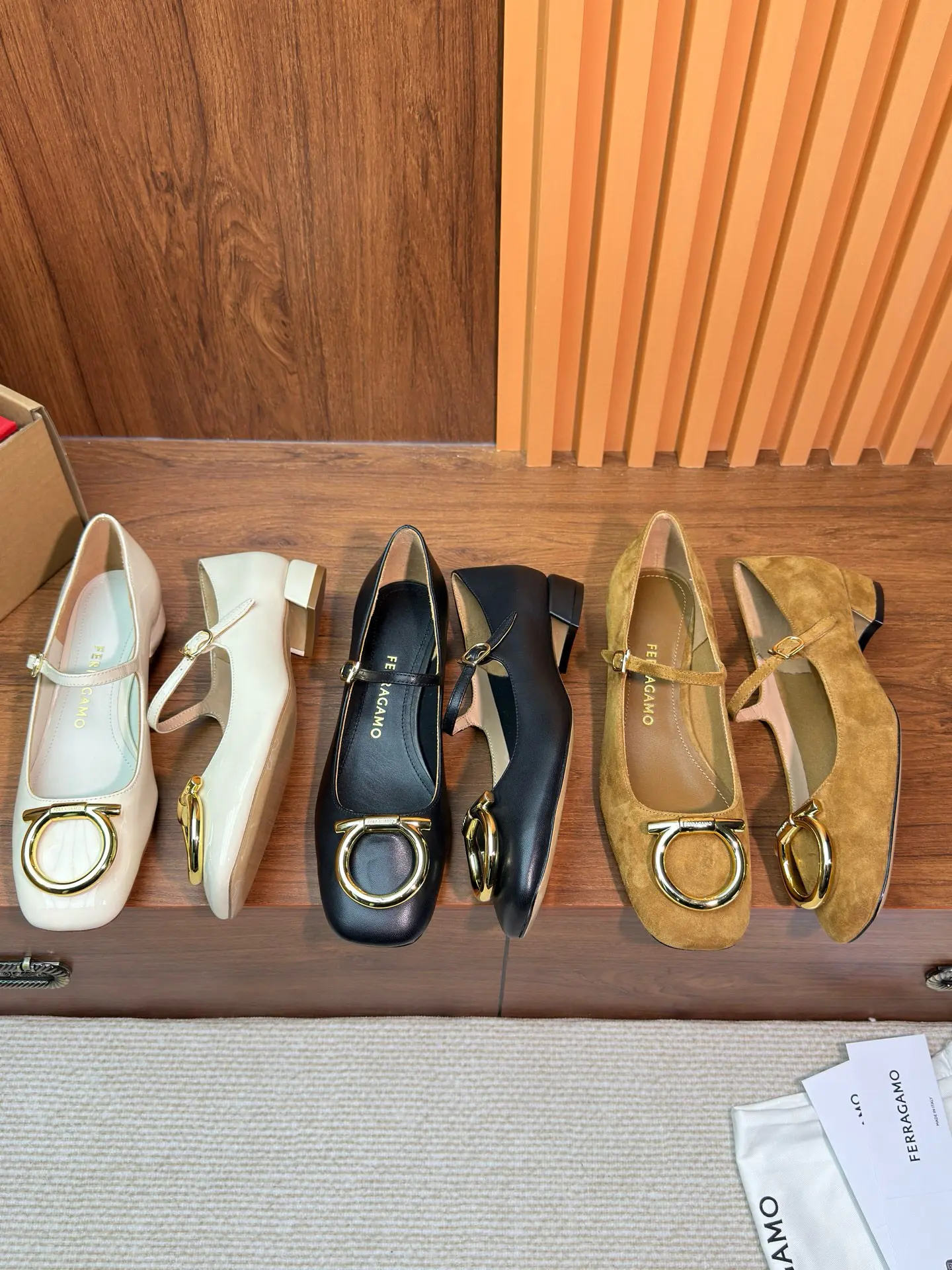 SF Ferragamo Gancini Women's Mary Jane Shoes (2)