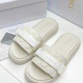 Thick sole slippers jacquard canvas letter Dior Dior 2025