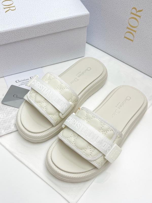 Thick sole slippers jacquard canvas letter Dior Dior 2025