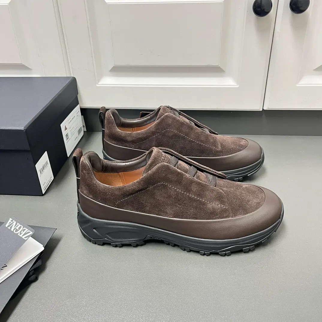 New ZEGNA Men's Triple Stitch™ Monte Luxury Casual Shoes in Suede 23 New ZEGNA Men's Triple Stitch™ Monte Luxury Casual Shoes in Suede (23)