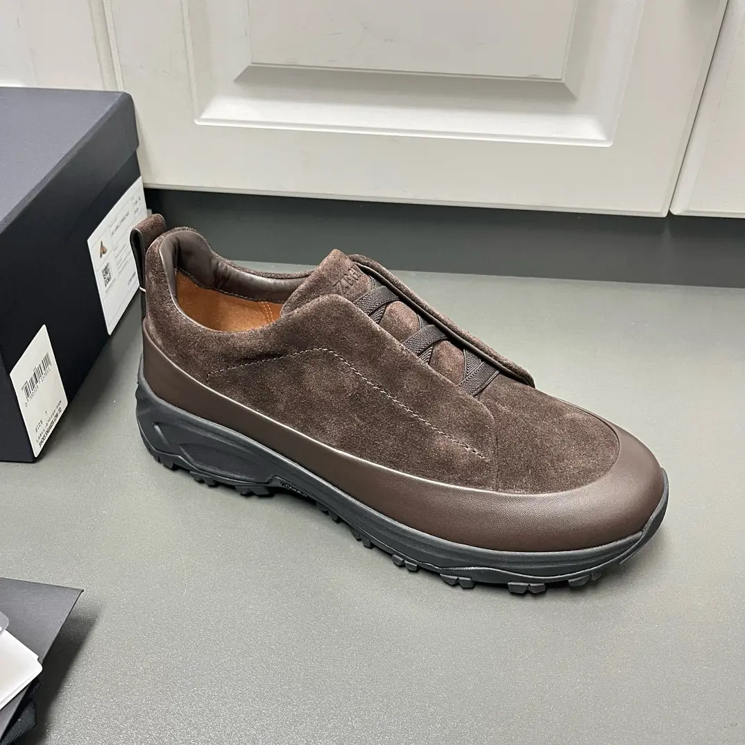 New ZEGNA Men's Triple Stitch™ Monte Luxury Casual Shoes in Suede 24 New ZEGNA Men's Triple Stitch™ Monte Luxury Casual Shoes in Suede (24)