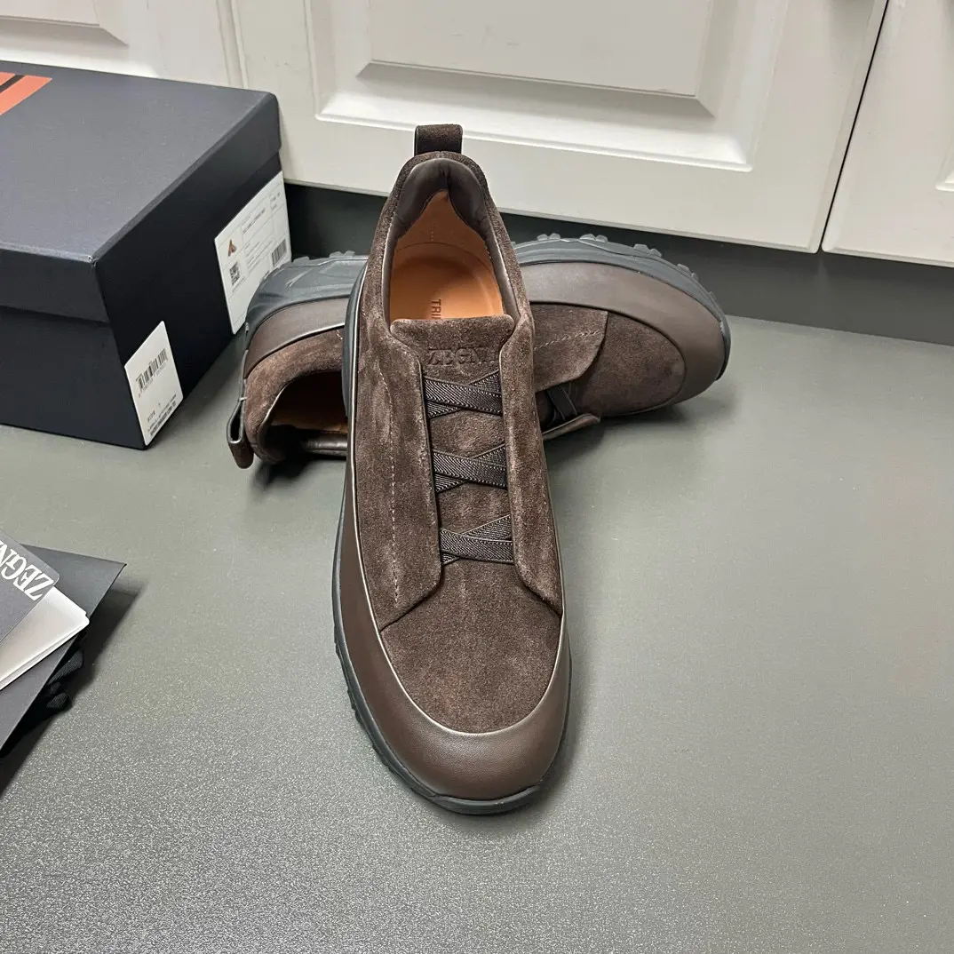 New ZEGNA Men's Triple Stitch™ Monte Luxury Casual Shoes in Suede 26 New ZEGNA Men's Triple Stitch™ Monte Luxury Casual Shoes in Suede (26)