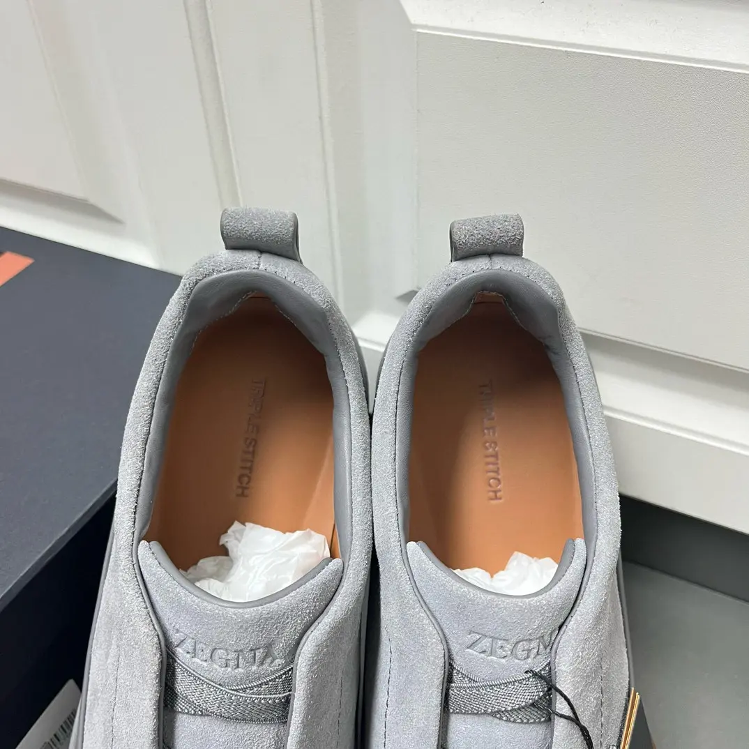 New ZEGNA Men's Triple Stitch™ Monte Luxury Casual Shoes in Suede 4 New ZEGNA Men's Triple Stitch™ Monte Luxury Casual Shoes in Suede (4)