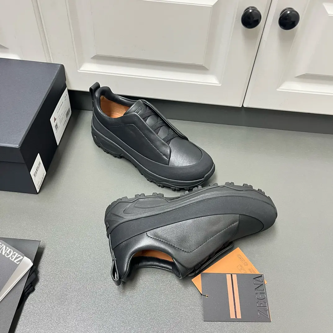 New ZEGNA Men's Triple Stitch™ Monte Luxury Casual Shoes in Suede 44 New ZEGNA Men's Triple Stitch™ Monte Luxury Casual Shoes in Suede (44)