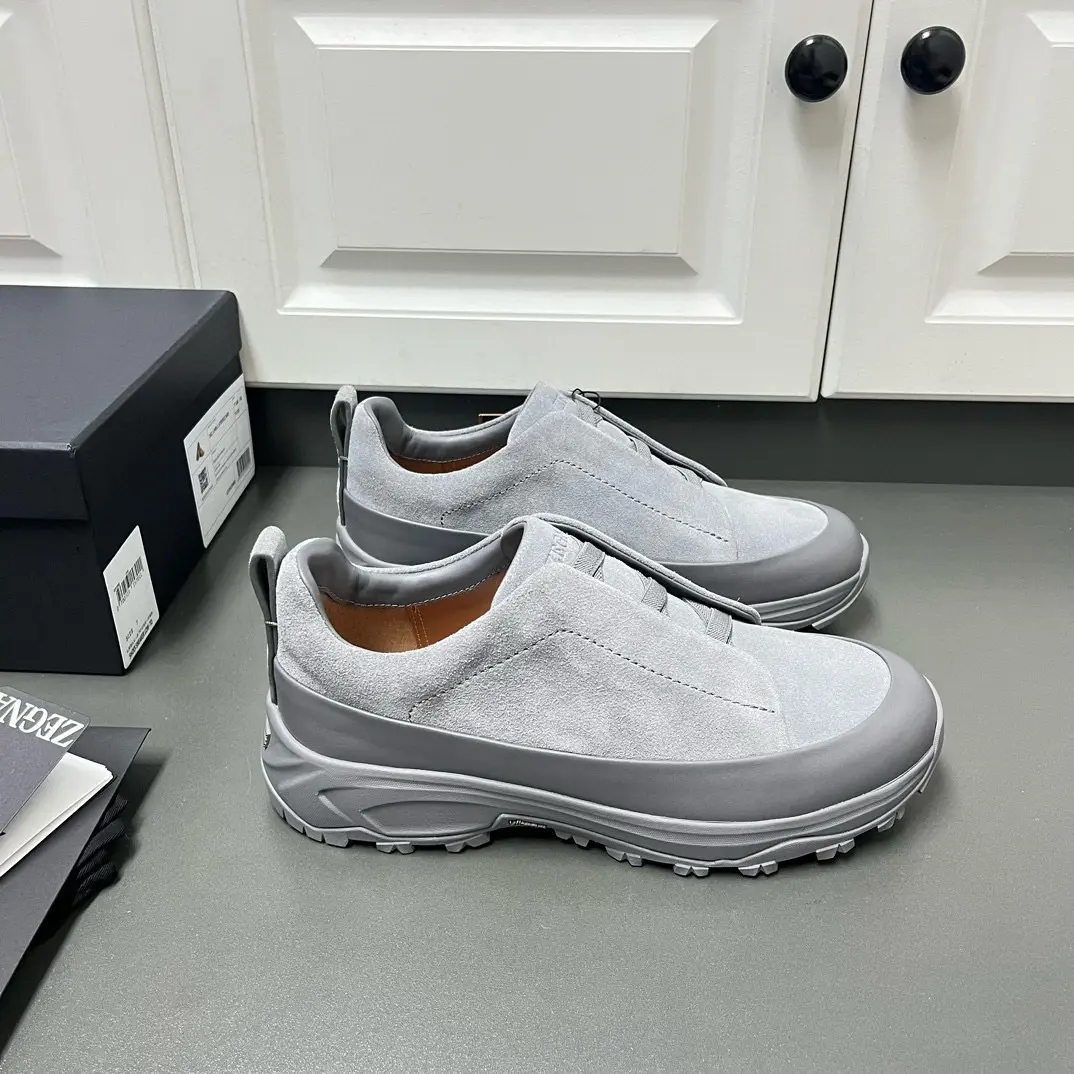 New ZEGNA Men's Triple Stitch™ Monte Luxury Casual Shoes in Suede 5 New ZEGNA Men's Triple Stitch™ Monte Luxury Casual Shoes in Suede (5)