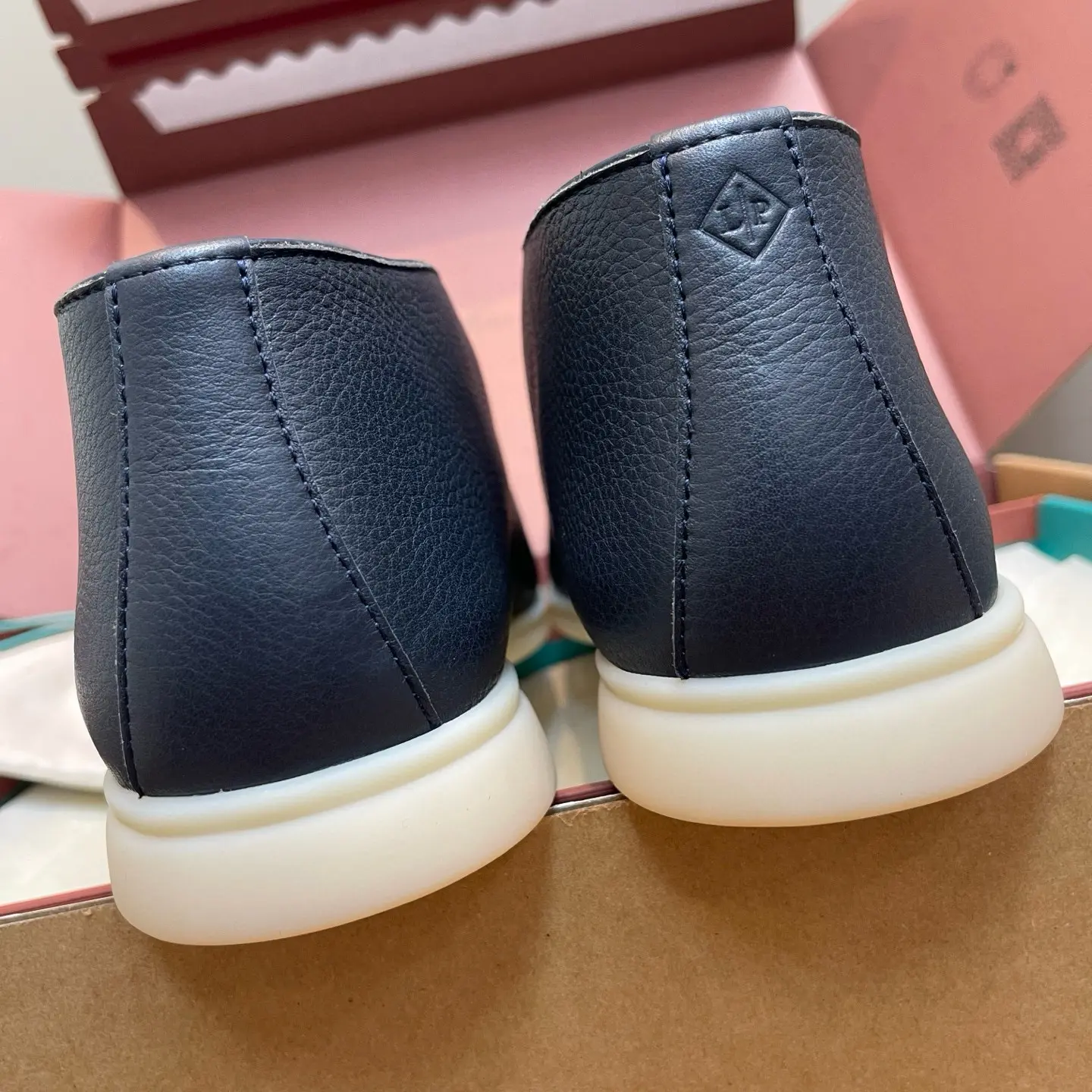 Premium Deer Leather LoroPiana Men's High-Top Loafers with White Sole 11 Premium Deer Leather LoroPiana Men's High-Top Loafers with White Sole (11)