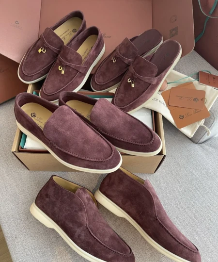 High-top LoroPiana high-top loafers for couples (retailer quality) (2)