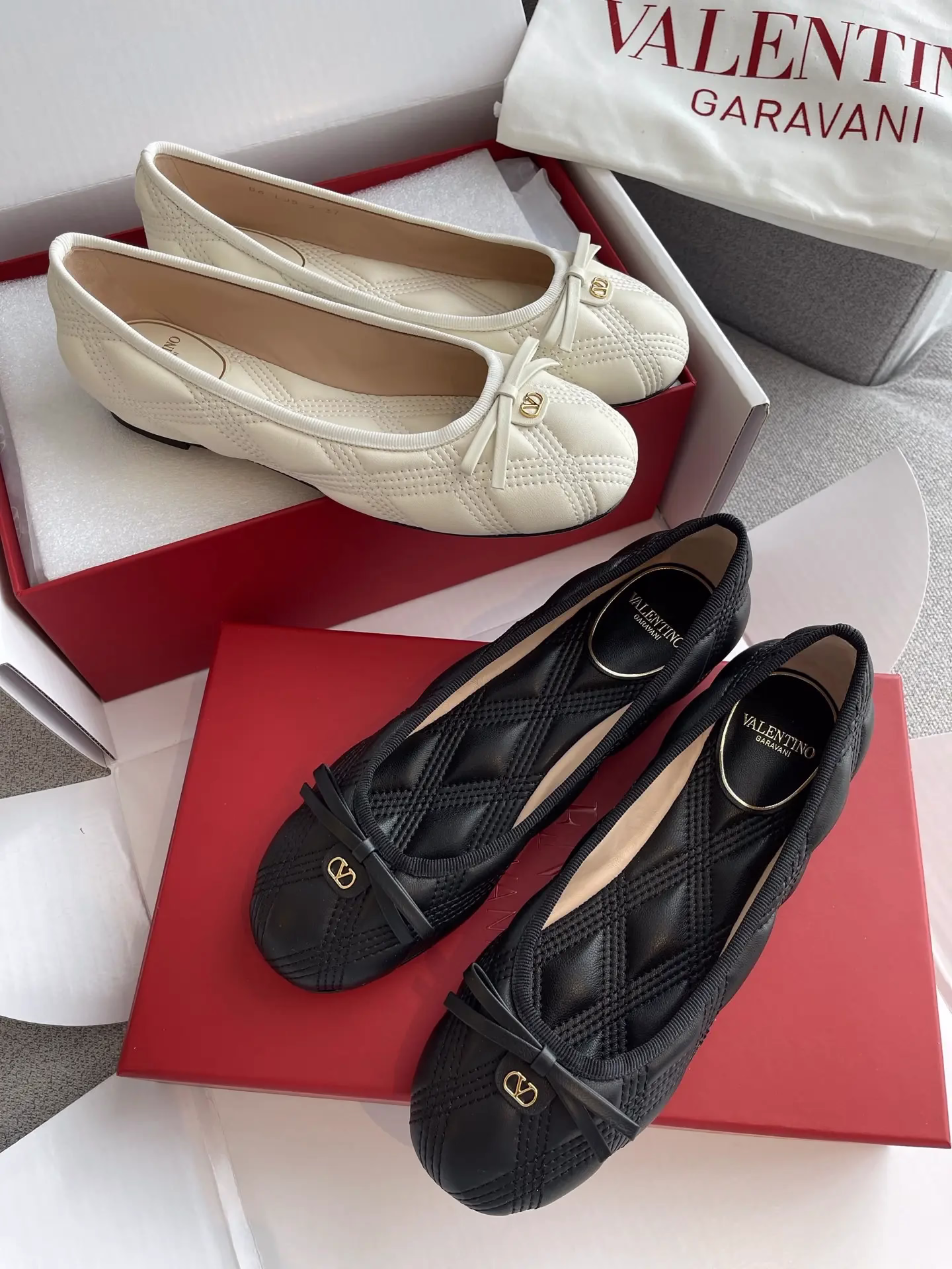 Top-tier version of Valentino quilted ballet flats 1 Top-tier version of Valentino quilted ballet flats (1)