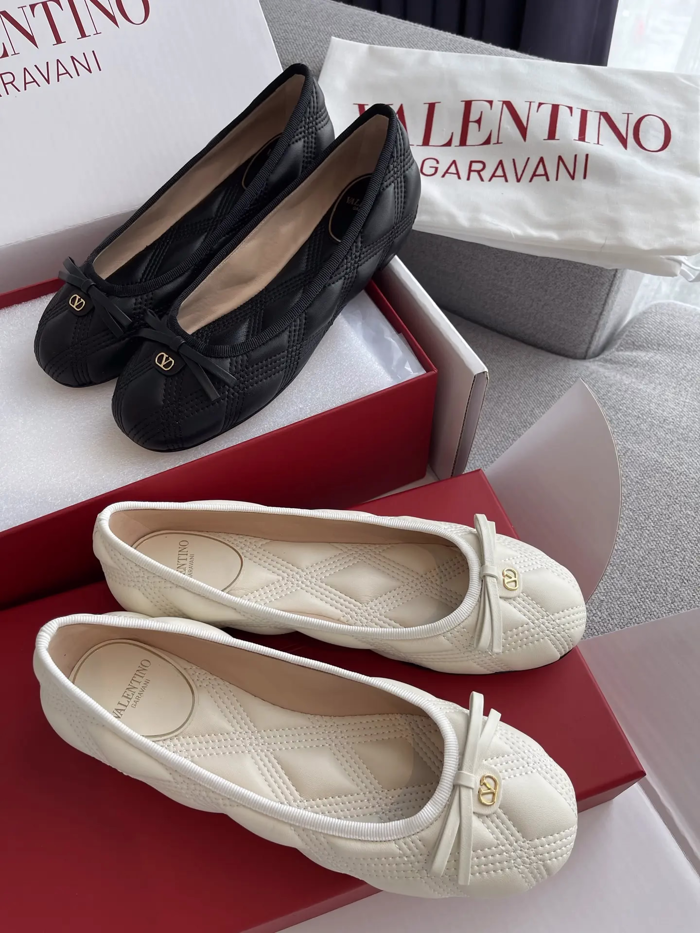 Top-tier version of Valentino quilted ballet flats 2 Top-tier version of Valentino quilted ballet flats (2)