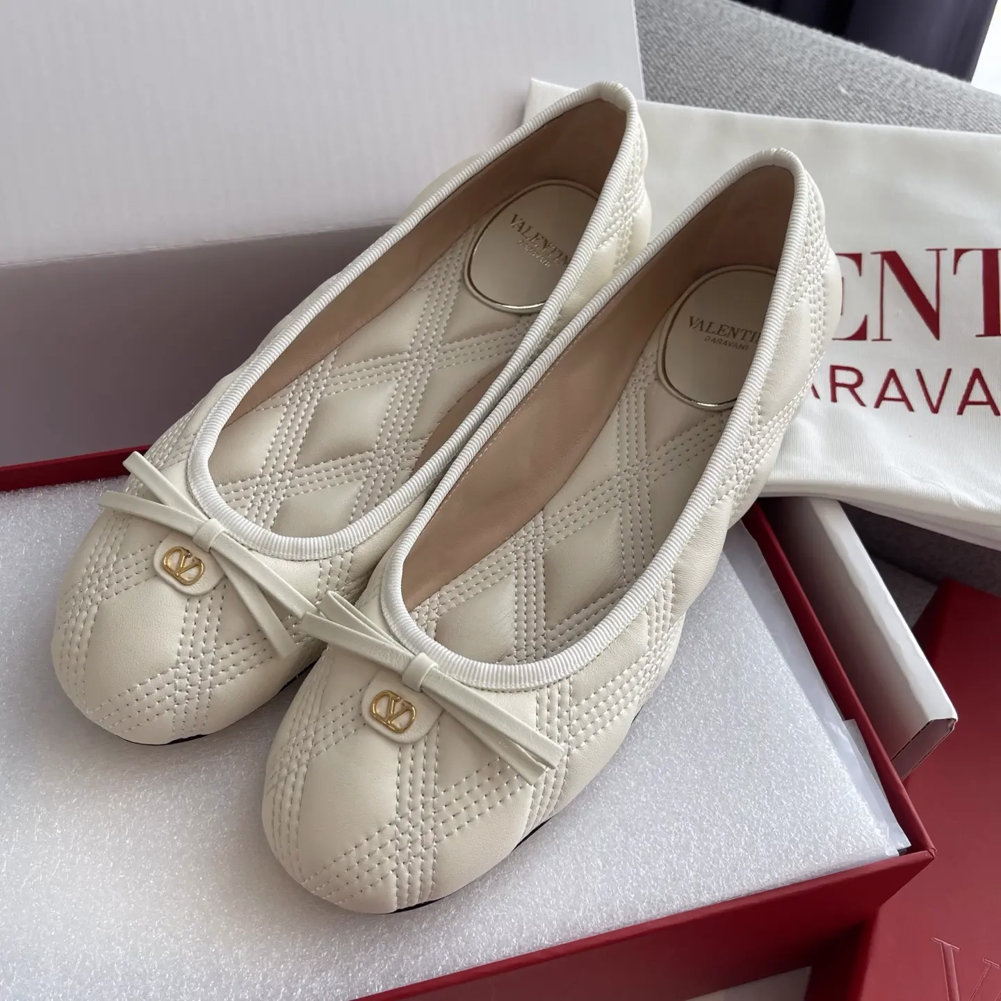 Top-tier version of Valentino quilted ballet flats 6 Top-tier version of Valentino quilted ballet flats (6)