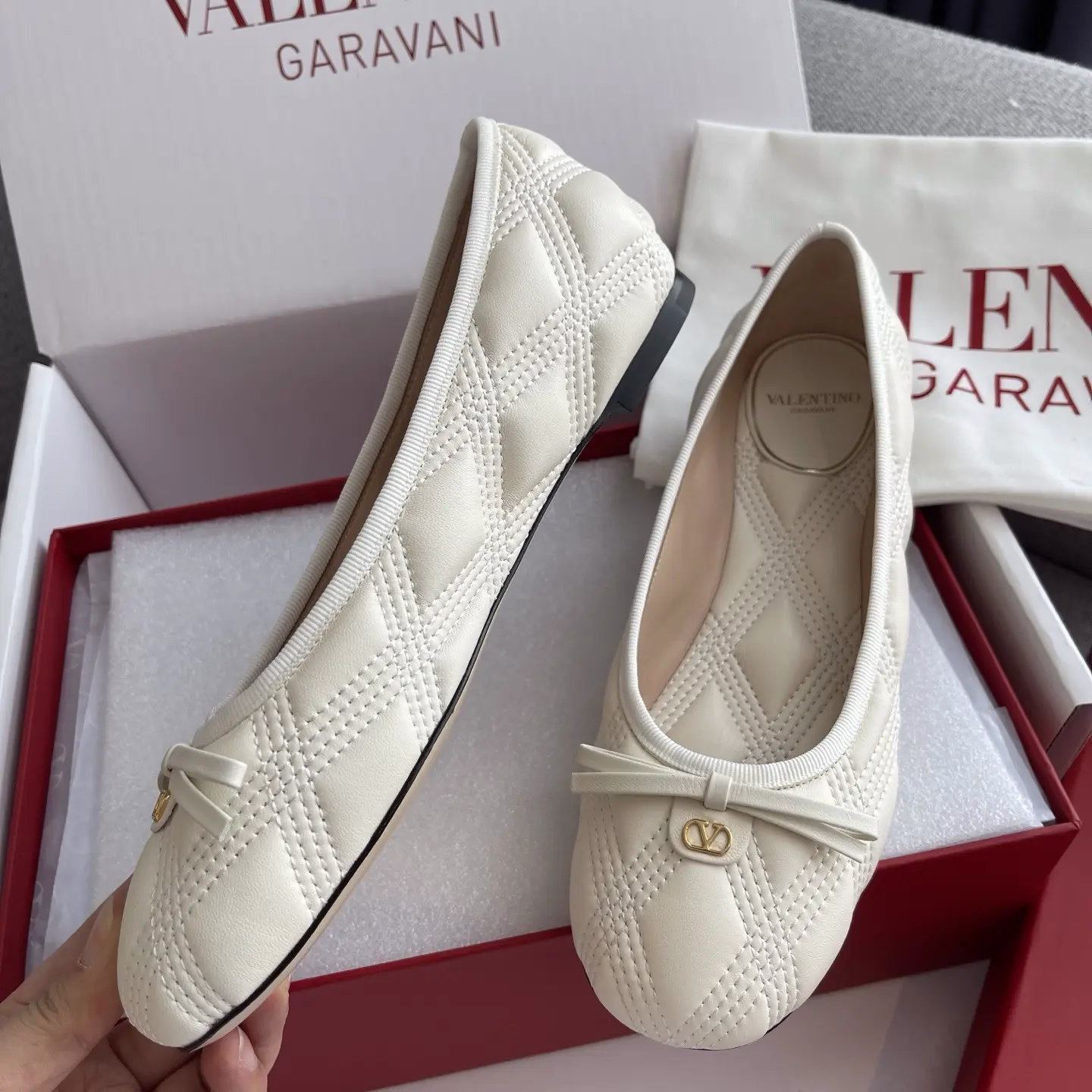 Top-tier version of Valentino quilted ballet flats 8 Top-tier version of Valentino quilted ballet flats (8)