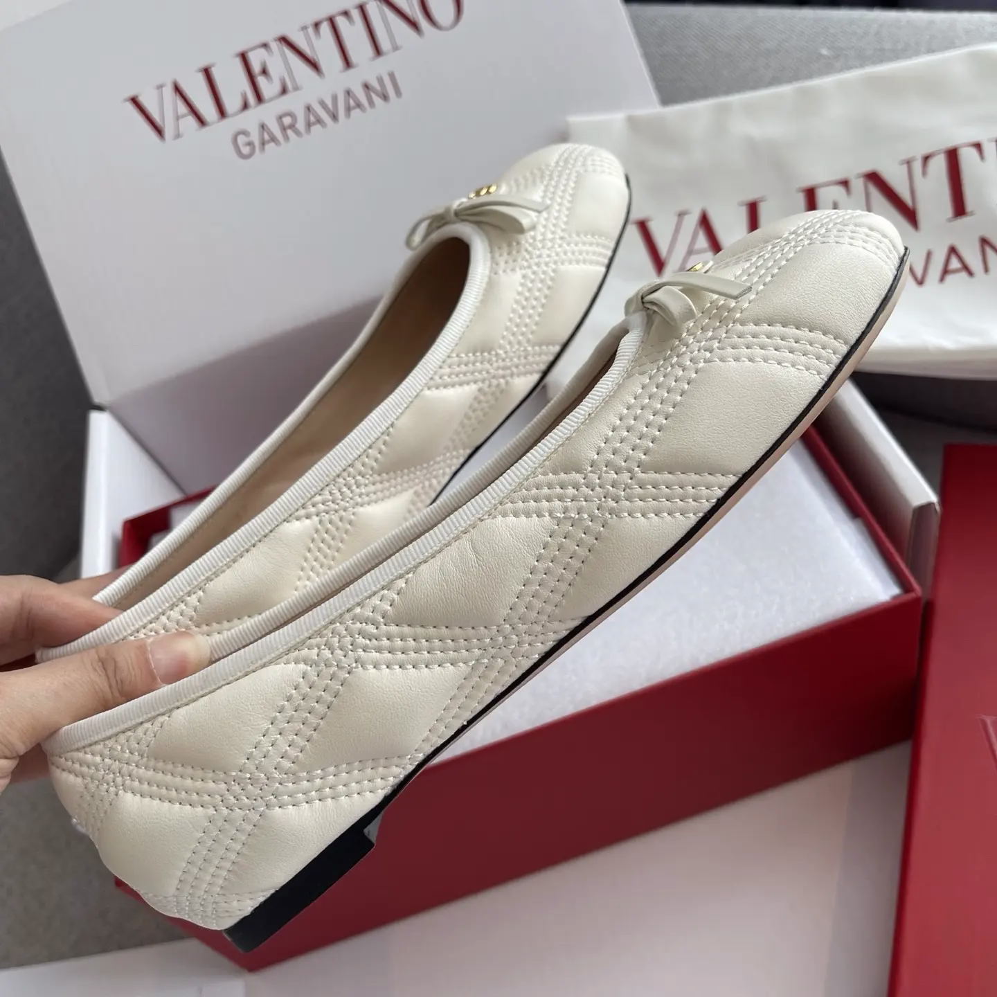 Top-tier version of Valentino quilted ballet flats 9 Top-tier version of Valentino quilted ballet flats (9)