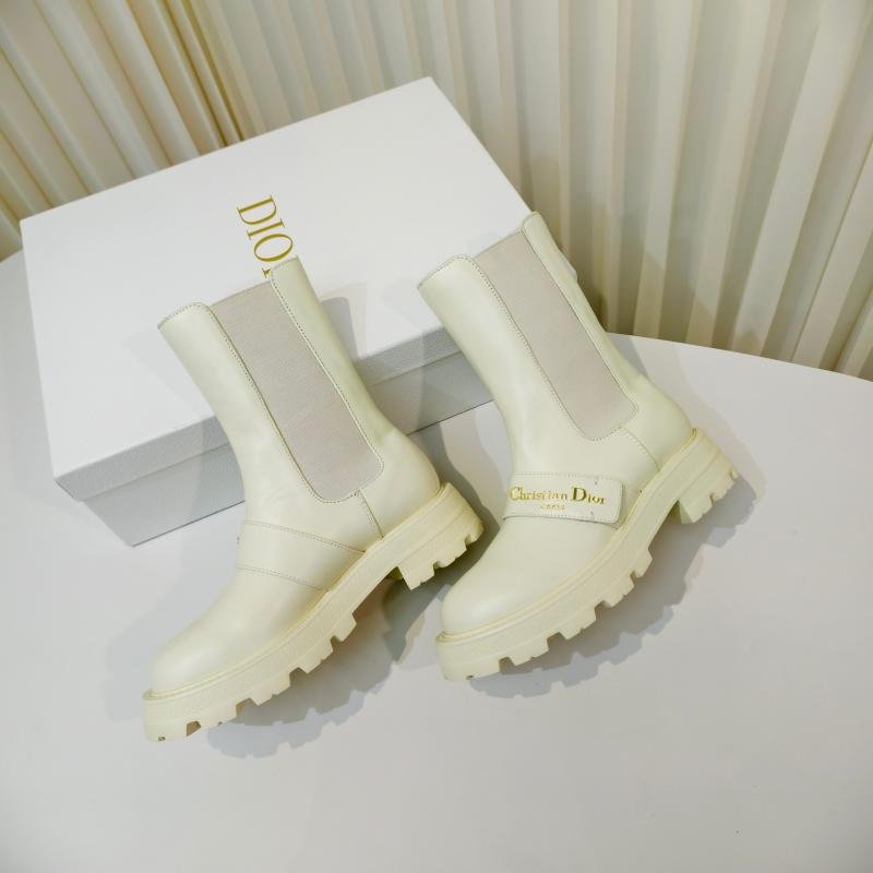 Dior Dior 2025 Cruise Mid-Calf Chelsea Chunky Sole Martin Boots 2 Dior 2025 Cruise Mid-Calf Chelsea Boots