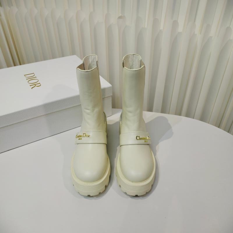 Dior Dior 2025 Cruise Mid-Calf Chelsea Chunky Sole Martin Boots 3 Dior 2025 Cruise Mid-Calf Chelsea Boots