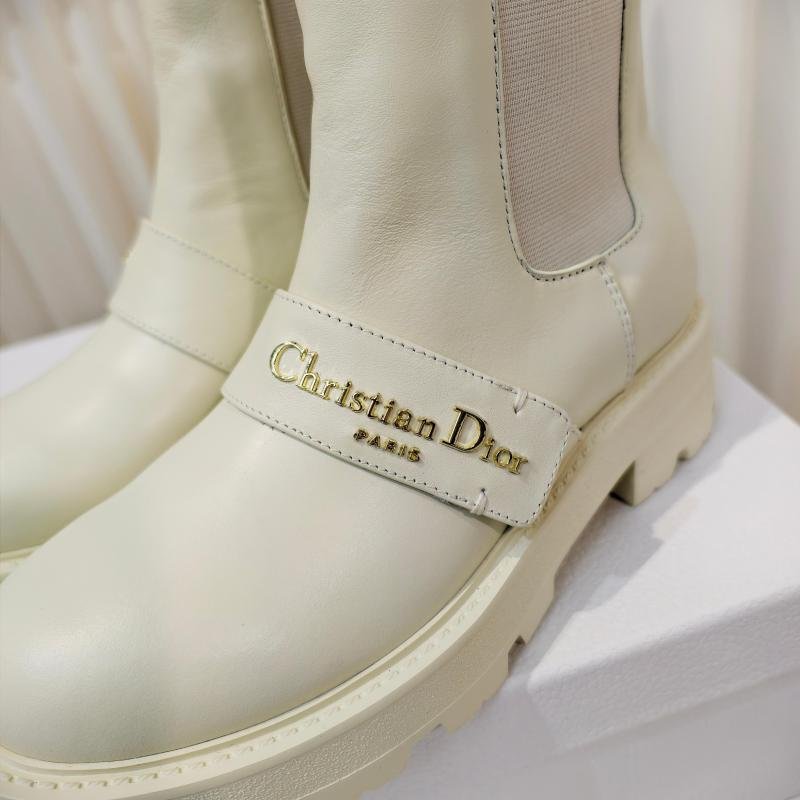 Dior Dior 2025 Cruise Mid-Calf Chelsea Chunky Sole Martin Boots 6 Dior 2025 Cruise Mid-Calf Chelsea Boots